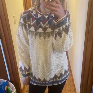Vintage  Handcrafted Knit Sweater